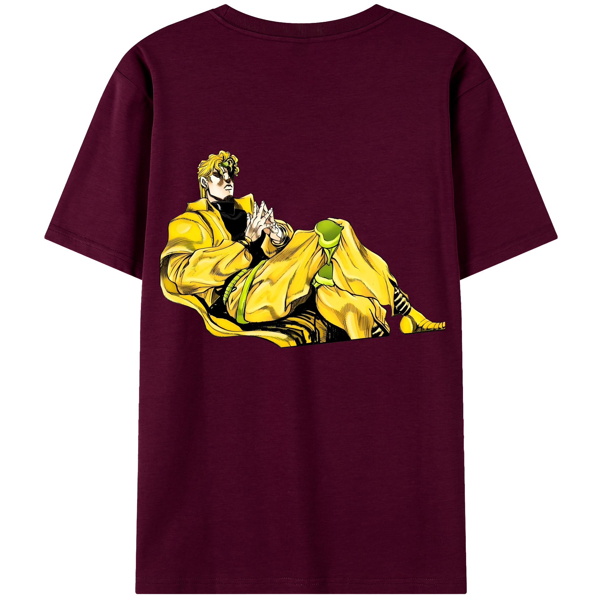 （画像用） ジョジョの奇妙な冒険 ディオ?ブランドー JoJo's Bizarre Adventure Dio Brando レディース半袖Tシャツ(バックプリント)